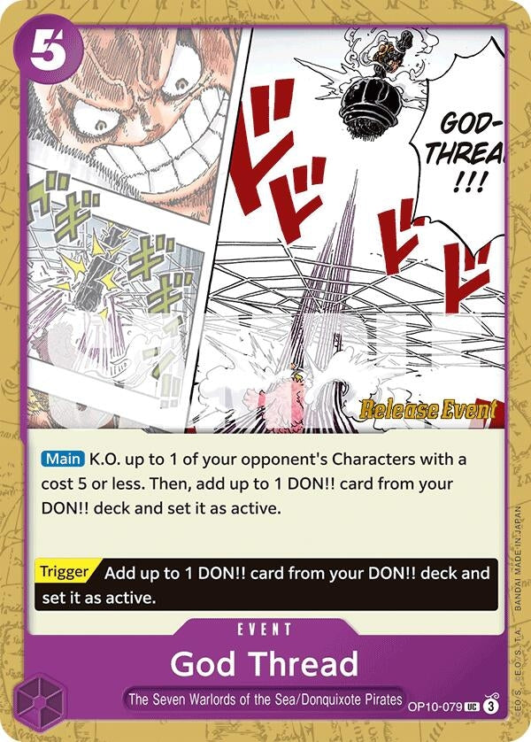 Image for God Thread (OP10-079) (Royal Blood Release Event Cards) - One Piece Card Game