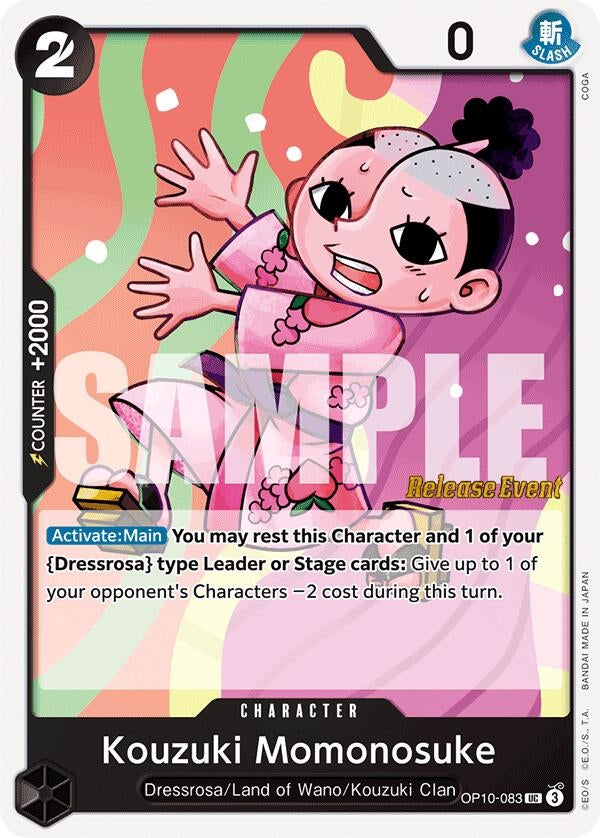 Image for Kouzuki Momonosuke (083) (OP10-083) (Royal Blood Release Event Cards) - One Piece Card Game