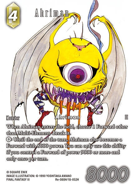Image for Ahriman (Full Art) (Re-088H/18-052H) (Legacy Collection) - Final Fantasy TCG
