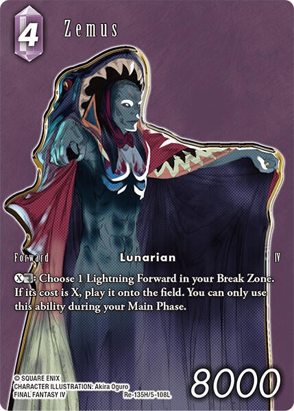 Image for Zemus (Full Art) (Re-135H/5-108L) (Legacy Collection) - Final Fantasy TCG
