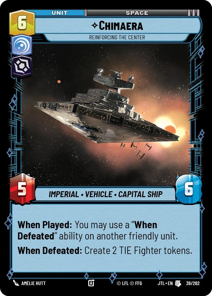 Image for Chimaera - Reinforcing the Center (039/262) (Jump to Lightspeed) - Star Wars: Unlimited