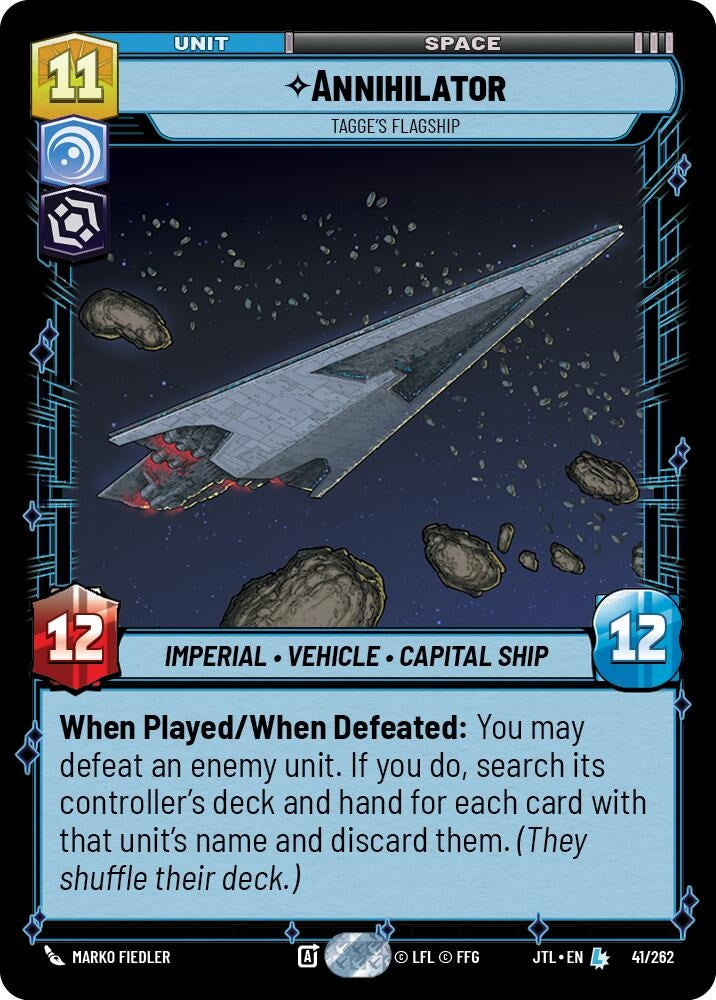 Image for Annihilator - Tagge's Flagship (041/262) (Jump to Lightspeed) - Star Wars: Unlimited