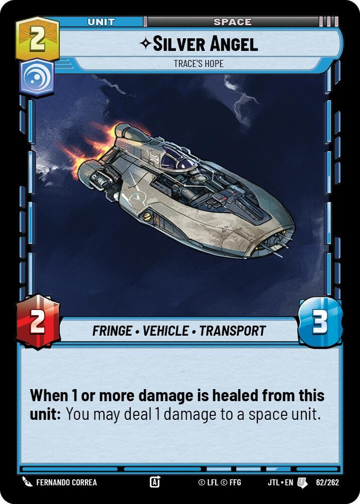 Image for Silver Angel - Trace's Hope (062/262) (Jump to Lightspeed) - Star Wars: Unlimited