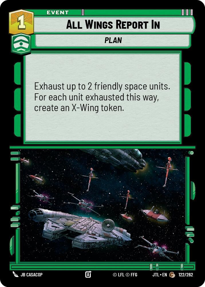 Image for All Wings Report In (122/262) (Jump to Lightspeed) - Star Wars: Unlimited