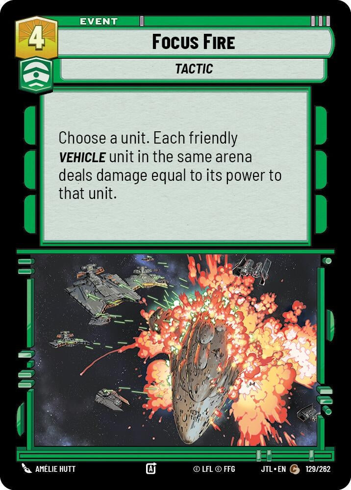 Image for Focus Fire (129/262) (Jump to Lightspeed) - Star Wars: Unlimited