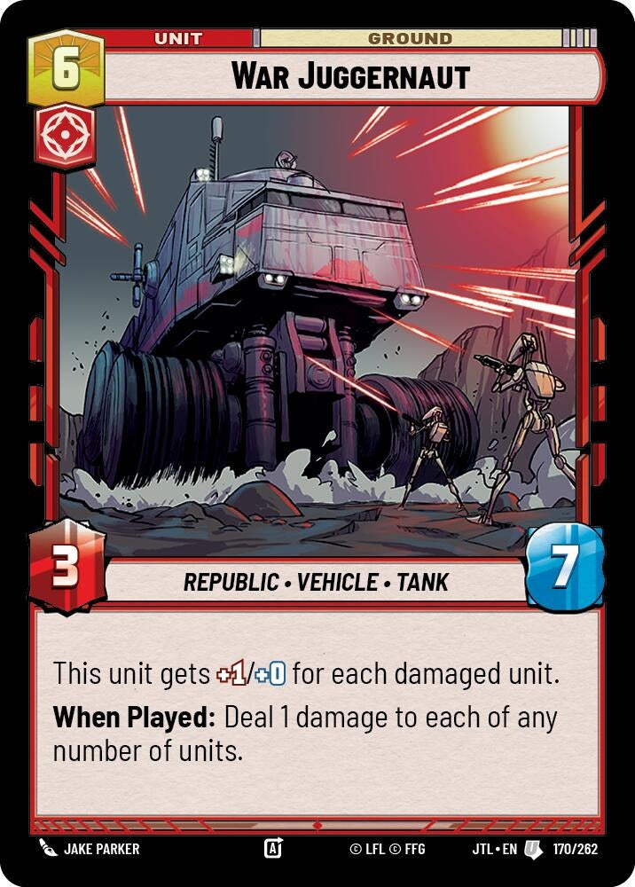Image for War Juggernaut (170/262) (Jump to Lightspeed) - Star Wars: Unlimited