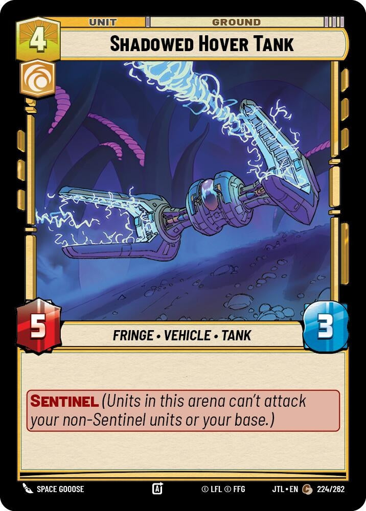 Image for Shadowed Hover Tank (224/262) (Jump to Lightspeed) - Star Wars: Unlimited