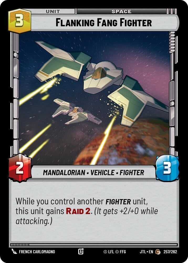 Image for Flanking Fang Fighter (257/262) (Jump to Lightspeed) - Star Wars: Unlimited