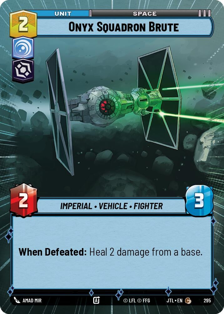 Image for Onyx Squadron Brute (Hyperspace) (295) (Jump to Lightspeed) - Star Wars: Unlimited