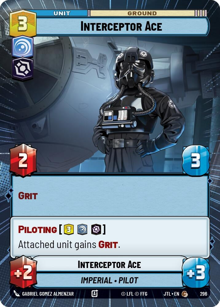 Image for Interceptor Ace (Hyperspace) (296) (Jump to Lightspeed) - Star Wars: Unlimited