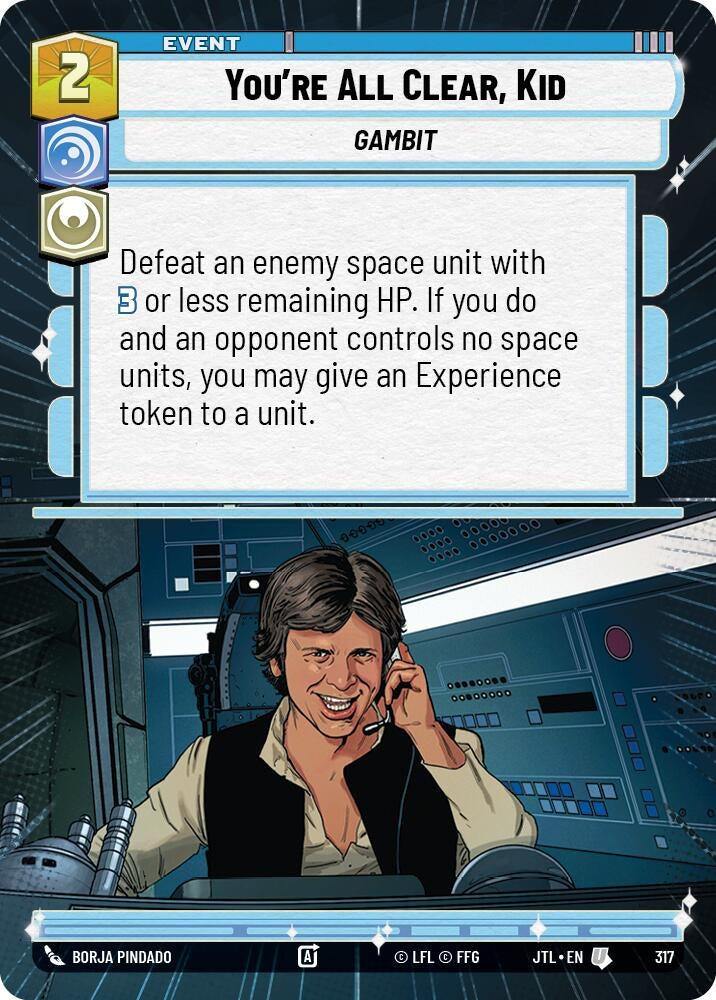 Image for You're All Clear, Kid (Hyperspace) (317) (Jump to Lightspeed) - Star Wars: Unlimited