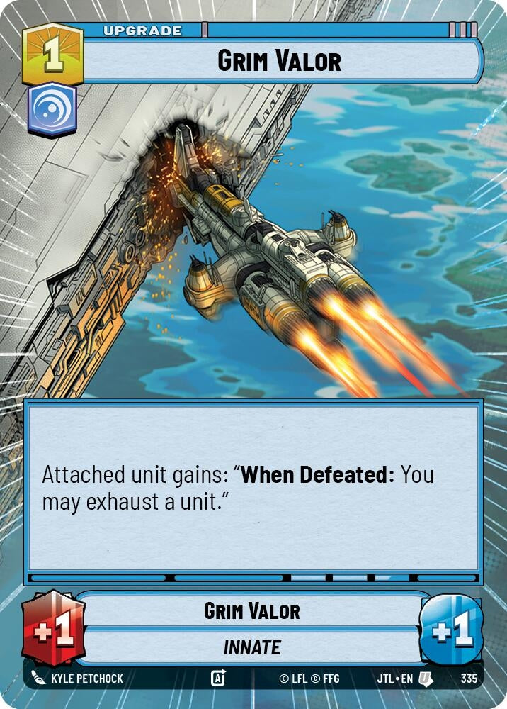 Image for Grim Valor (Hyperspace) (335) (Jump to Lightspeed) - Star Wars: Unlimited