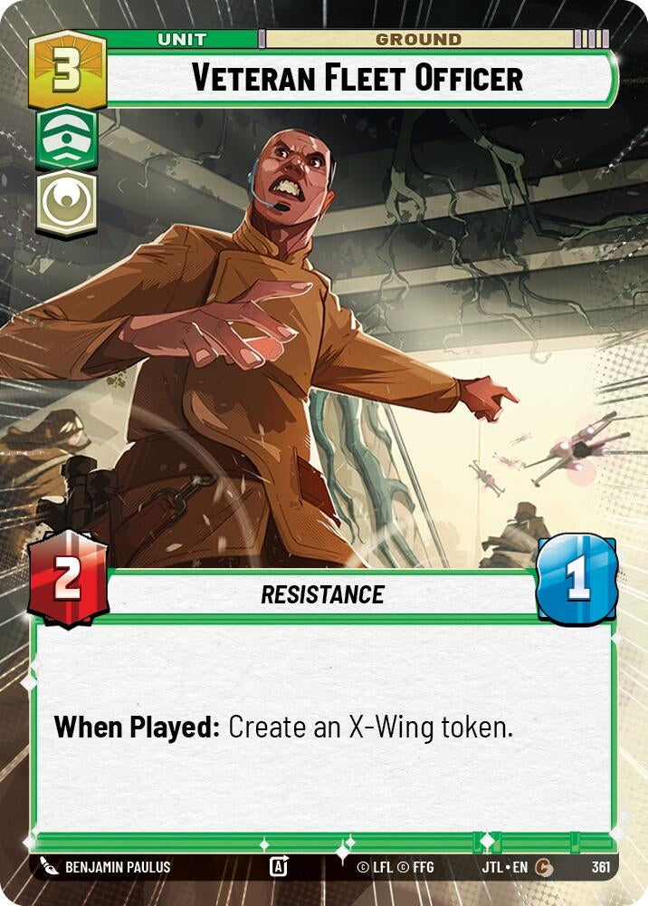 Image for Veteran Fleet Officer (Hyperspace) (361) (Jump to Lightspeed) - Star Wars: Unlimited