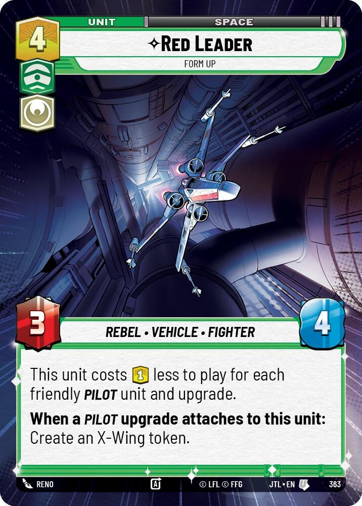 Image for Red Leader - Form Up (Hyperspace) (363) (Jump to Lightspeed) - Star Wars: Unlimited