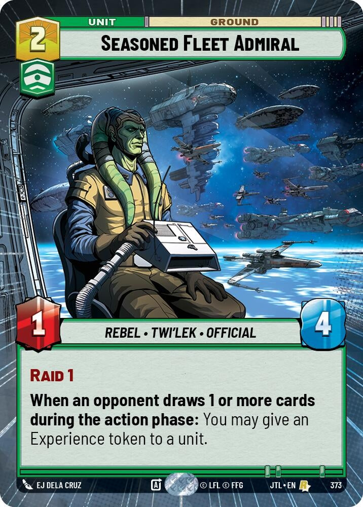 Image for Seasoned Fleet Admiral (Hyperspace) (373) (Jump to Lightspeed) - Star Wars: Unlimited