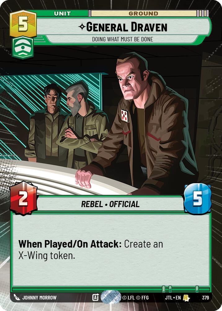 Image for General Draven - Doing What Must Be Done (Hyperspace) (379) (Jump to Lightspeed) - Star Wars: Unlimited
