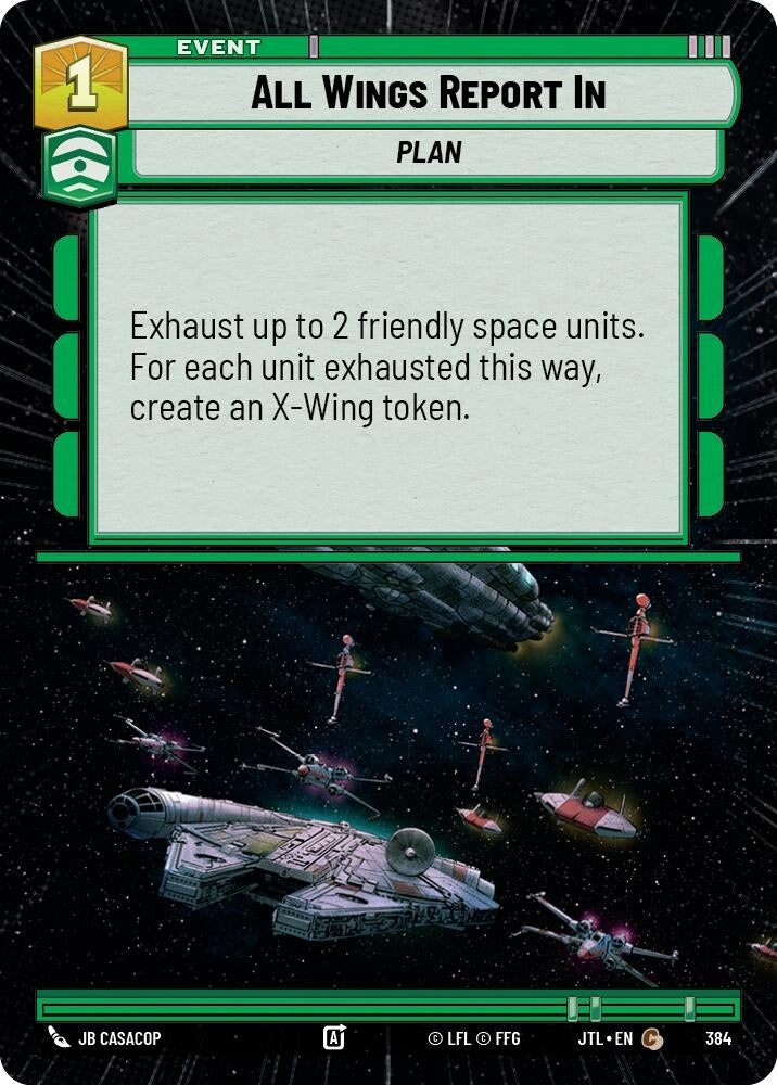 Image for All Wings Report In (Hyperspace) (384) (Jump to Lightspeed) - Star Wars: Unlimited