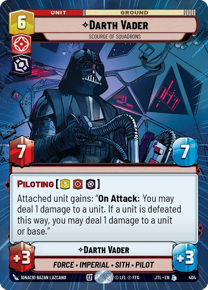 Image for Darth Vader - Scourge of Squadrons (Hyperspace) (404) (Jump to Lightspeed) - Star Wars: Unlimited