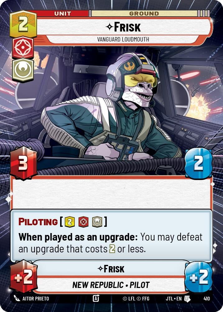 Image for Frisk - Vanguard Loudmouth (Hyperspace) (410) (Jump to Lightspeed) - Star Wars: Unlimited