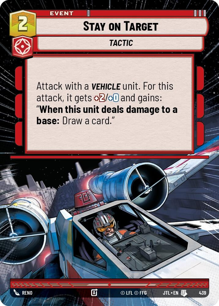 Image for Stay on Target (Hyperspace) (439) (Jump to Lightspeed) - Star Wars: Unlimited