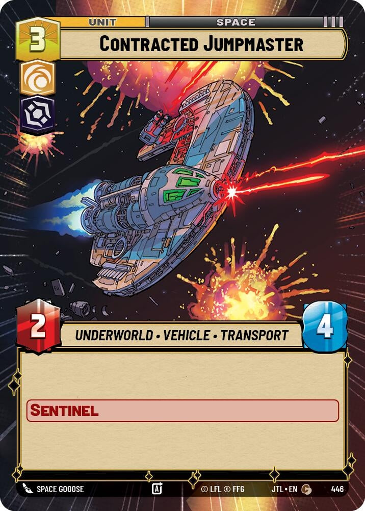 Image for Contracted Jumpmaster (Hyperspace) (446) (Jump to Lightspeed) - Star Wars: Unlimited