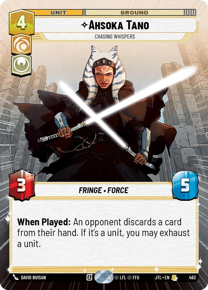 Image for Ahsoka Tano - Chasing Whispers (Hyperspace) (463) (Jump to Lightspeed) - Star Wars: Unlimited