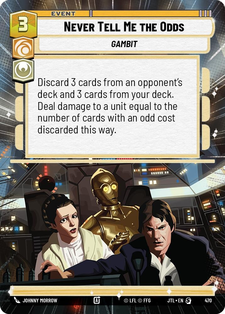 Image for Never Tell Me the Odds (Hyperspace) (470) (Jump to Lightspeed) - Star Wars: Unlimited