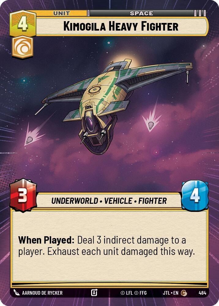 Image for Kimogila Heavy Fighter (Hyperspace) (484) (Jump to Lightspeed) - Star Wars: Unlimited