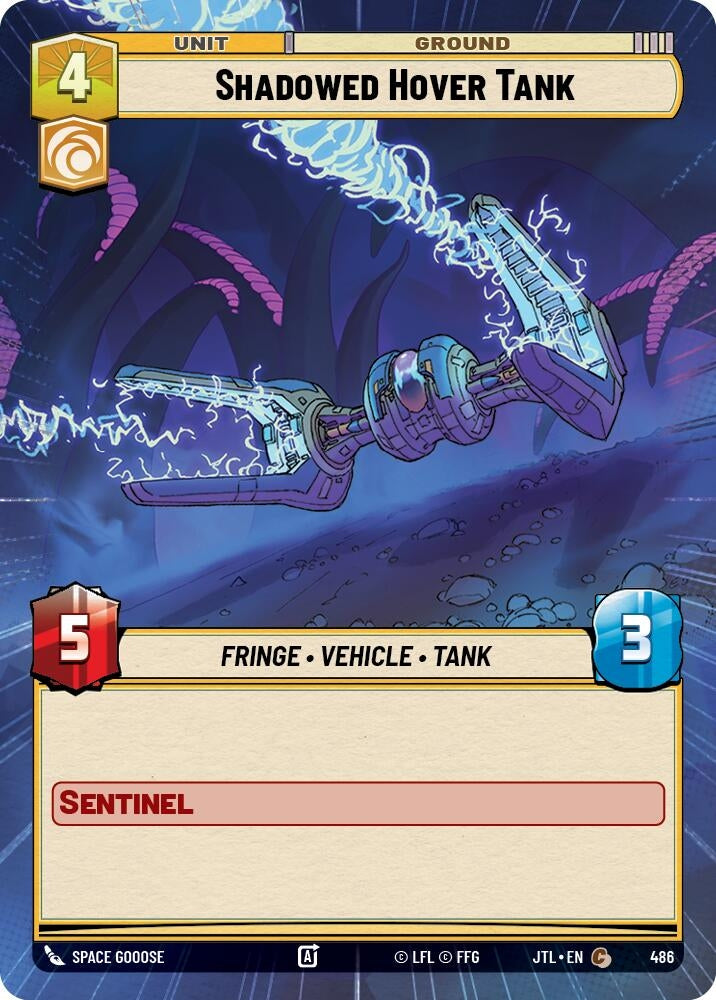 Image for Shadowed Hover Tank (Hyperspace) (486) (Jump to Lightspeed) - Star Wars: Unlimited