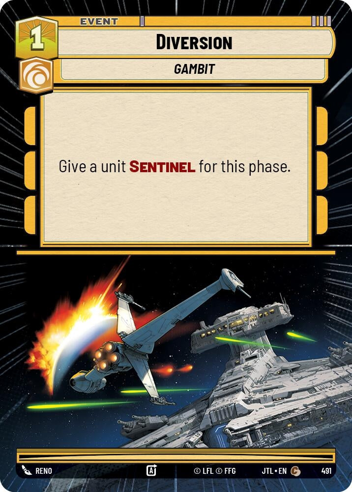 Image for Diversion (Hyperspace) (491) (Jump to Lightspeed) - Star Wars: Unlimited