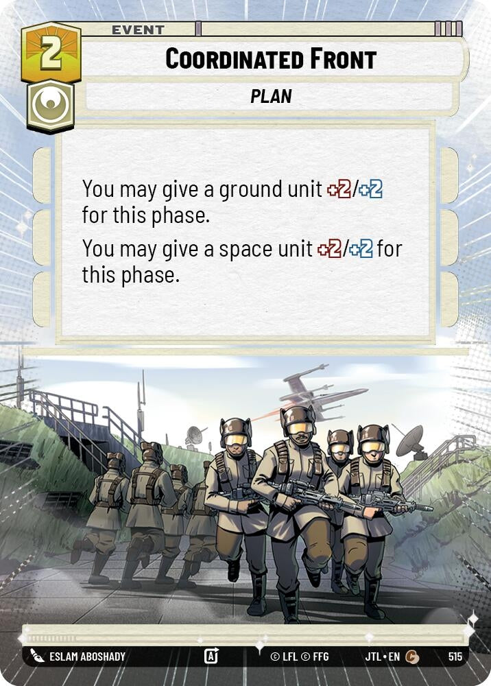 Image for Coordinated Front (Hyperspace) (515) (Jump to Lightspeed) - Star Wars: Unlimited