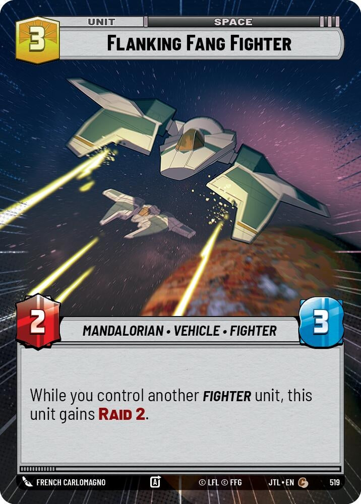 Image for Flanking Fang Fighter (Hyperspace) (519) (Jump to Lightspeed) - Star Wars: Unlimited