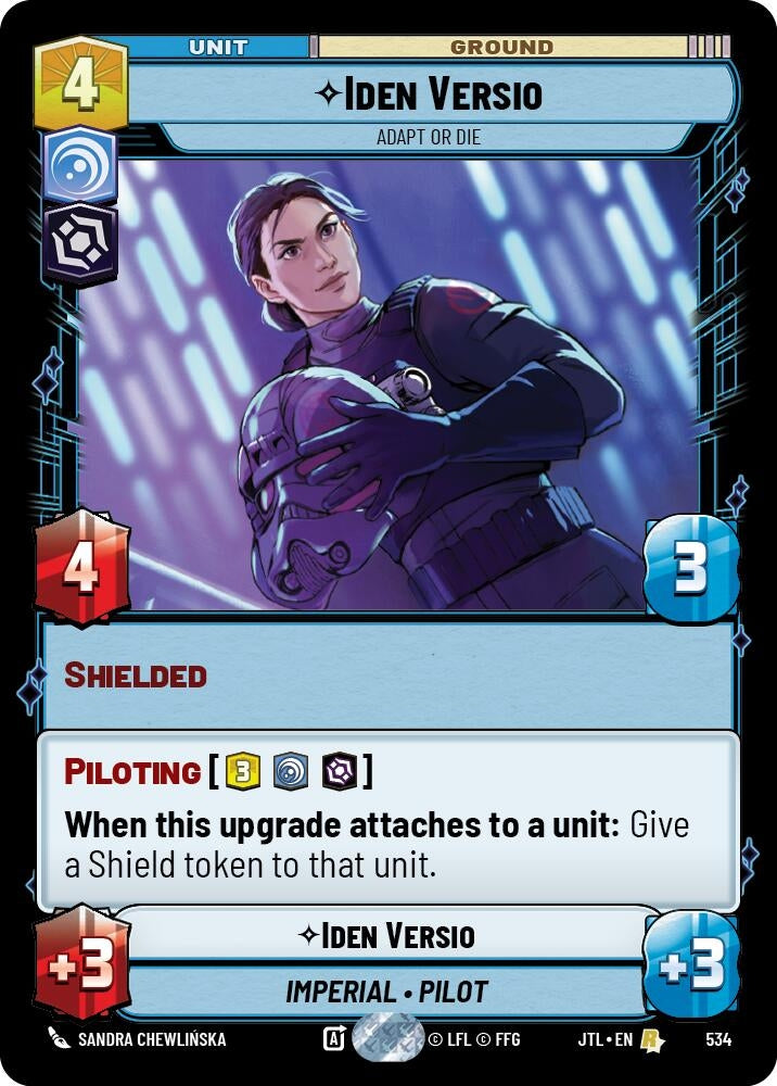 Image for Iden Versio - Adapt or Die (Foil) (534) (Jump to Lightspeed) - Star Wars: Unlimited