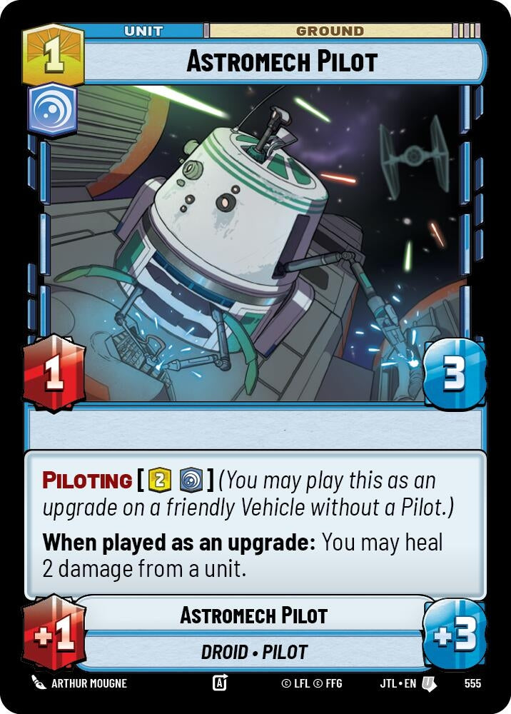 Image for Astromech Pilot (Foil) (555) (Jump to Lightspeed) - Star Wars: Unlimited