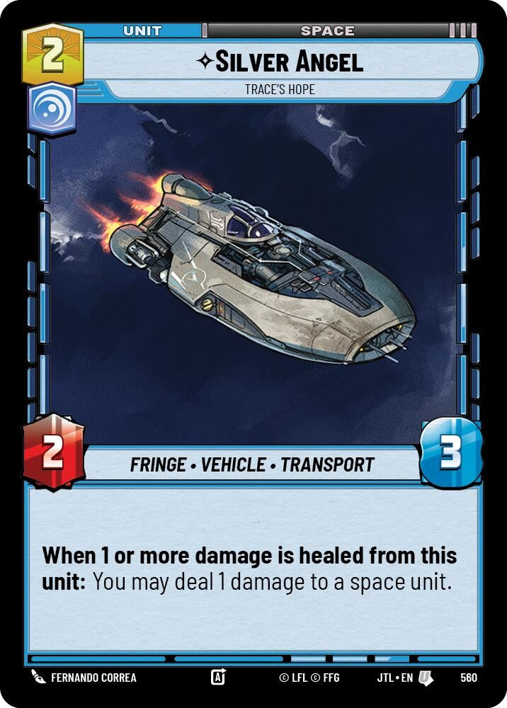 Image for Silver Angel - Trace's Hope (Foil) (560) (Jump to Lightspeed) - Star Wars: Unlimited