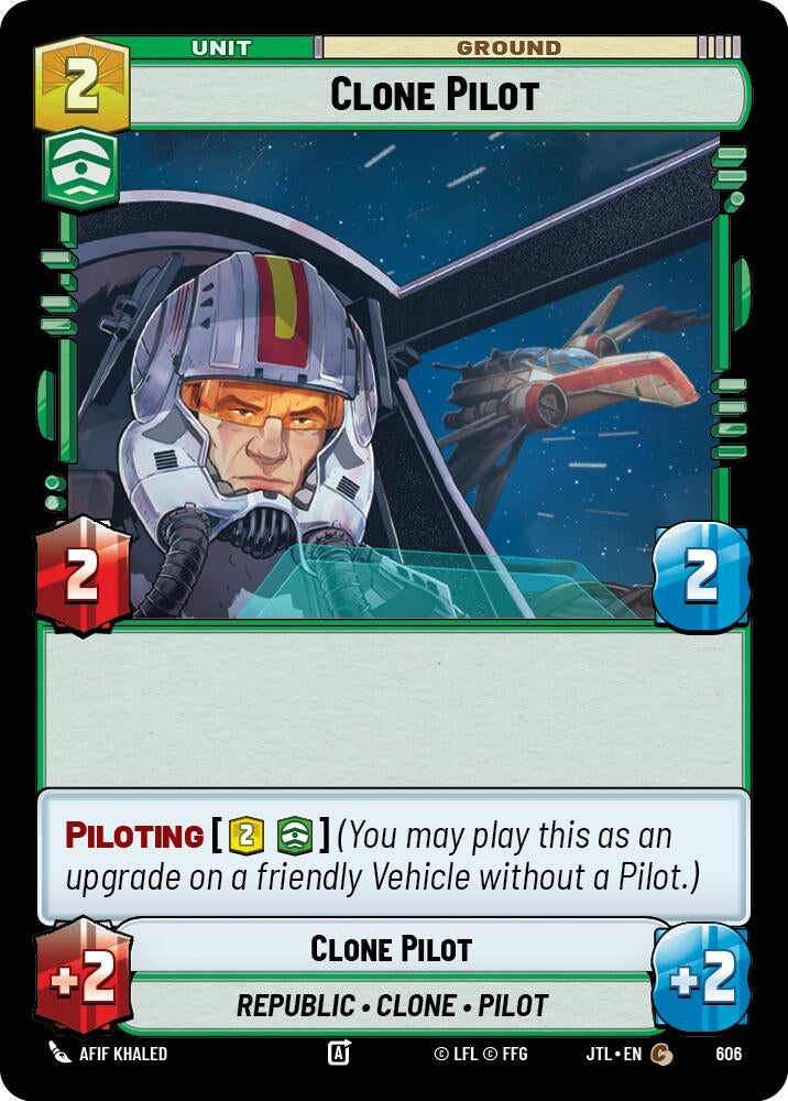 Image for Clone Pilot (Foil) (606) (Jump to Lightspeed) - Star Wars: Unlimited
