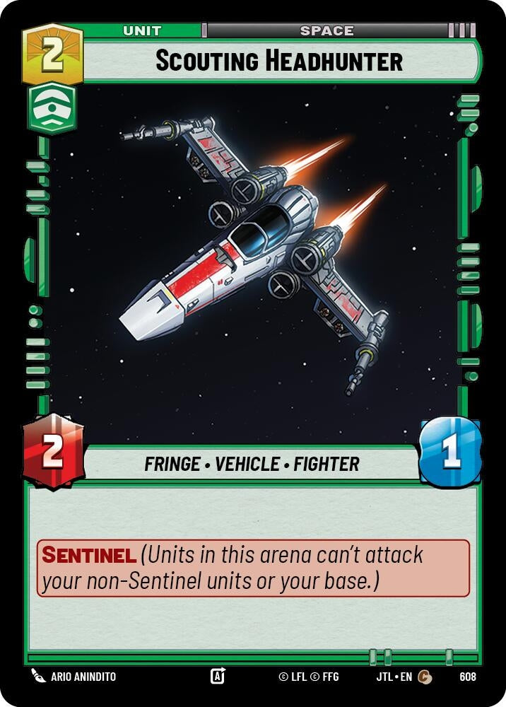 Image for Scouting Headhunter (Foil) (608) (Jump to Lightspeed) - Star Wars: Unlimited