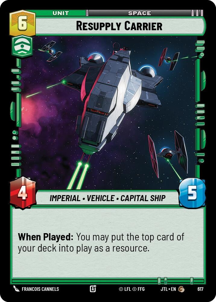 Image for Resupply Carrier (Foil) (617) (Jump to Lightspeed) - Star Wars: Unlimited