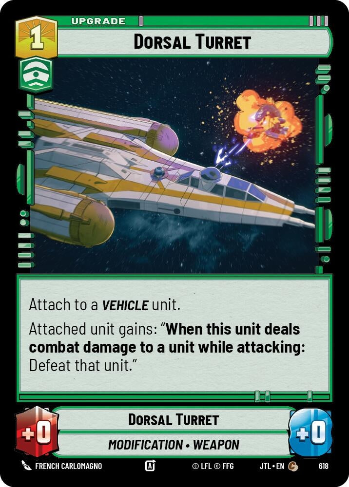 Image for Dorsal Turret (Foil) (618) (Jump to Lightspeed) - Star Wars: Unlimited