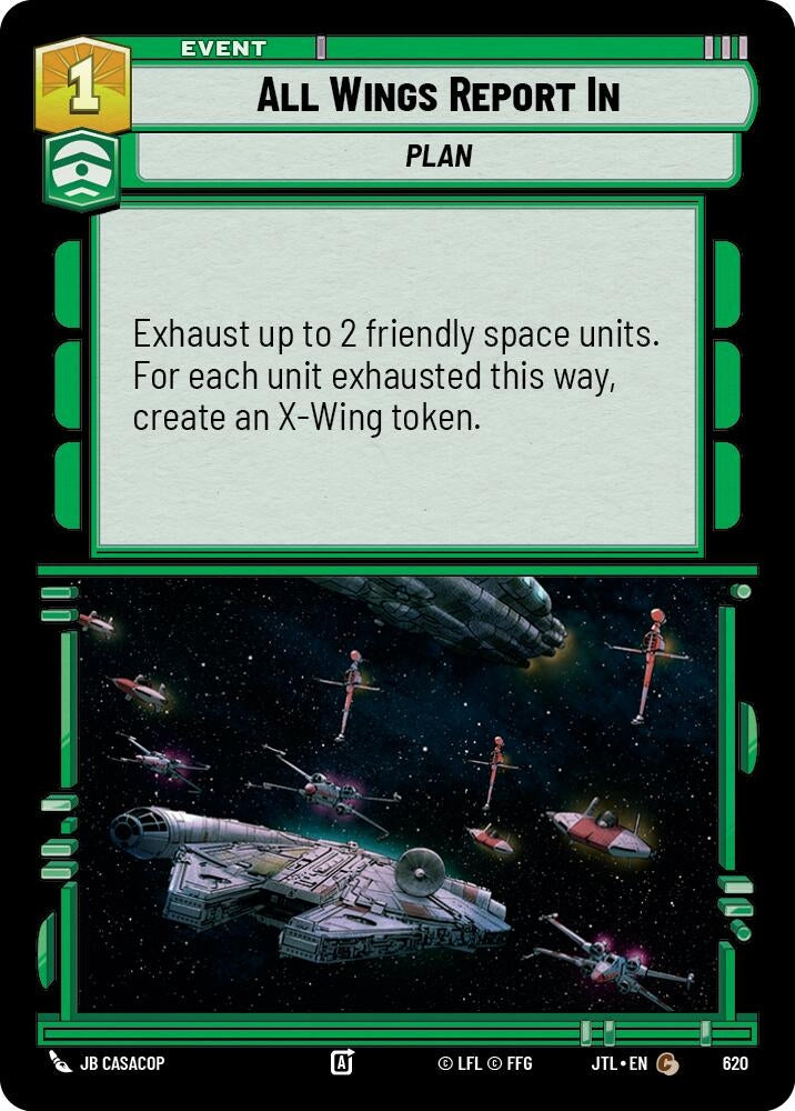 Image for All Wings Report In (Foil) (620) (Jump to Lightspeed) - Star Wars: Unlimited
