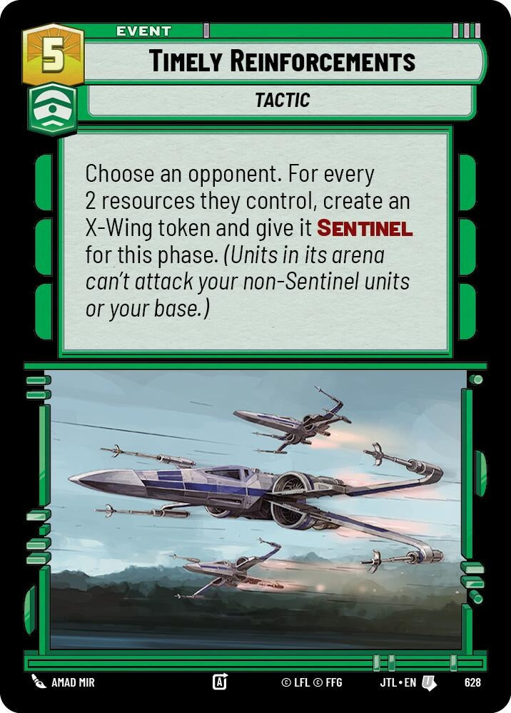 Image for Timely Reinforcements (Foil) (628) (Jump to Lightspeed) - Star Wars: Unlimited