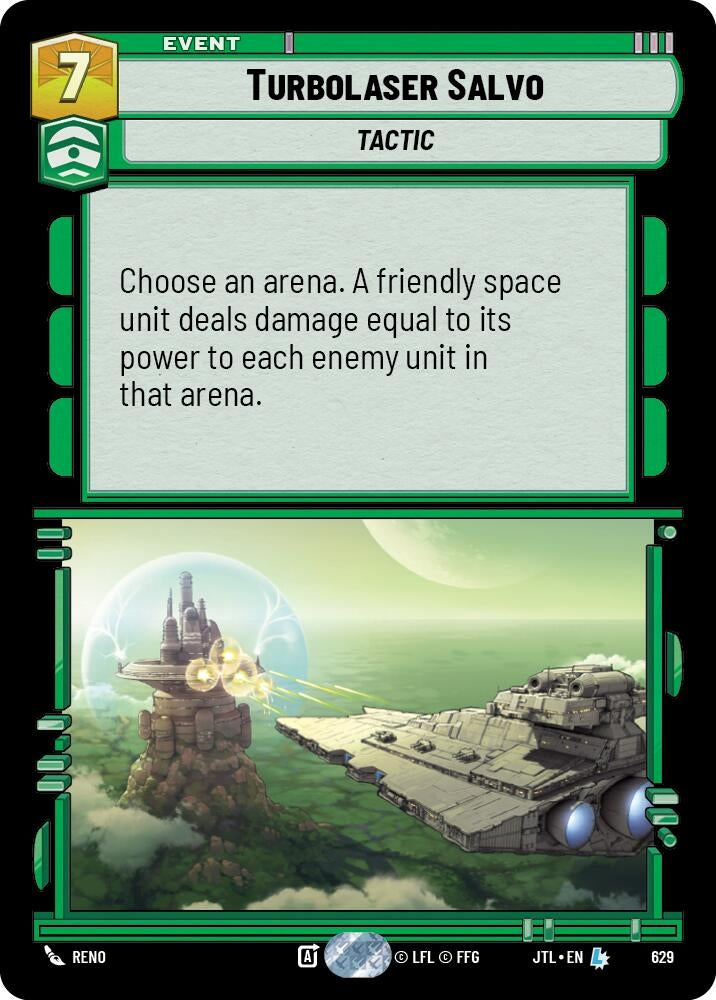Image for Turbolaser Salvo (Foil) (629) (Jump to Lightspeed) - Star Wars: Unlimited