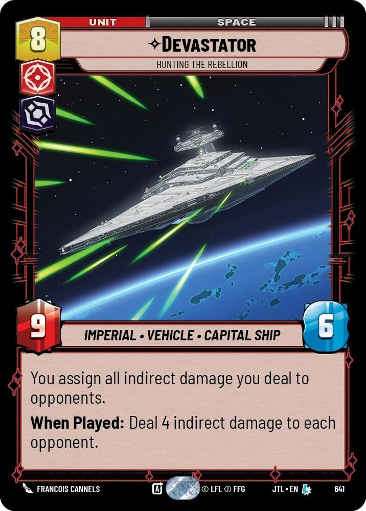 Image for Devastator - Hunting the Rebellion (Foil) (641) (Jump to Lightspeed) - Star Wars: Unlimited