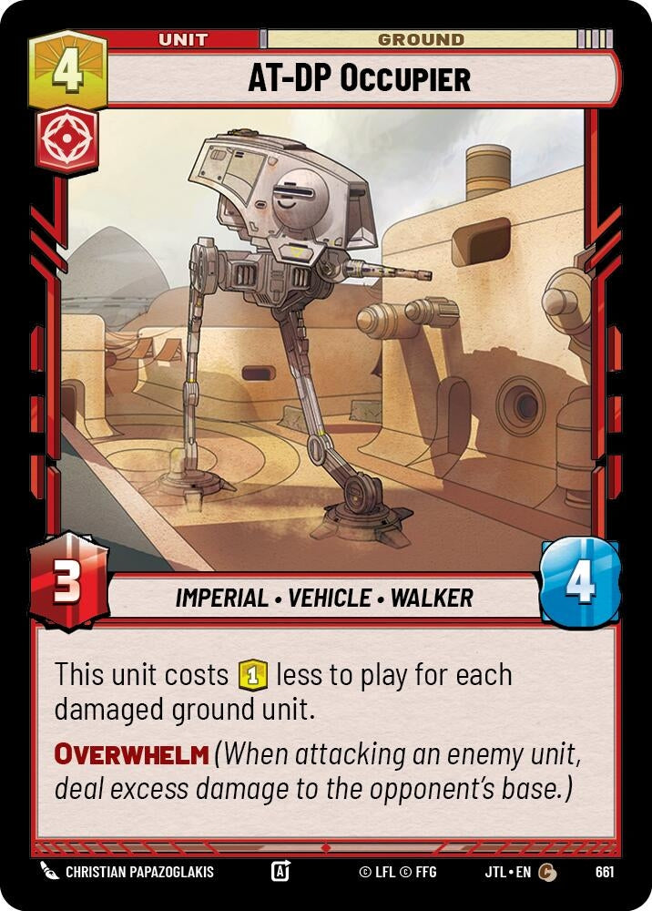 Image for AT-DP Occupier (Foil) (661) (Jump to Lightspeed) - Star Wars: Unlimited