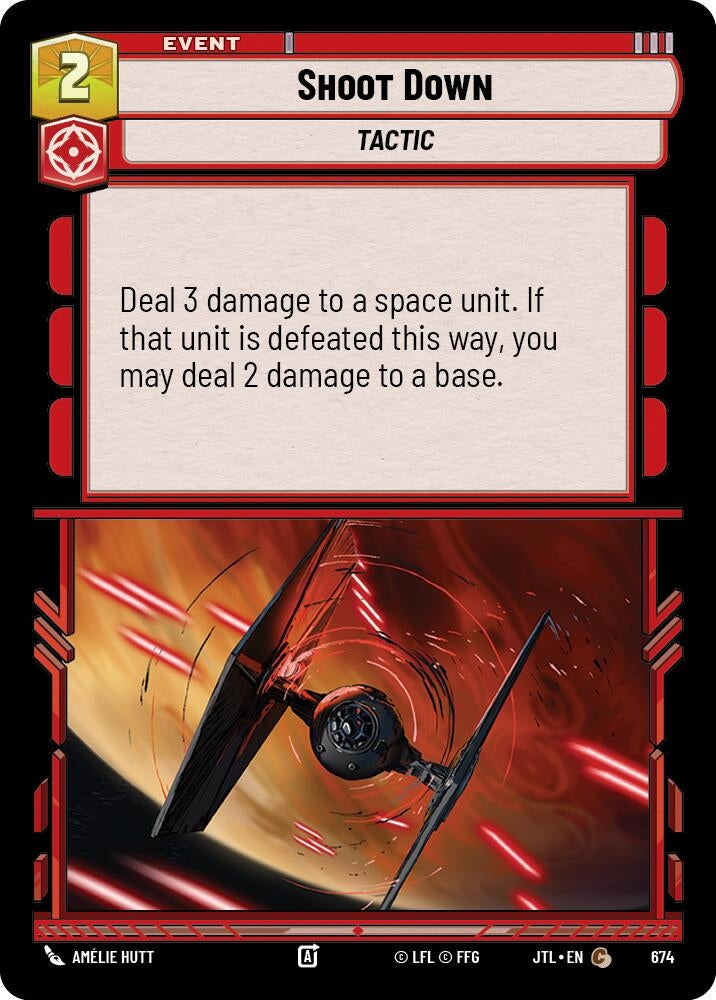 Image for Shoot Down (Foil) (674) (Jump to Lightspeed) - Star Wars: Unlimited