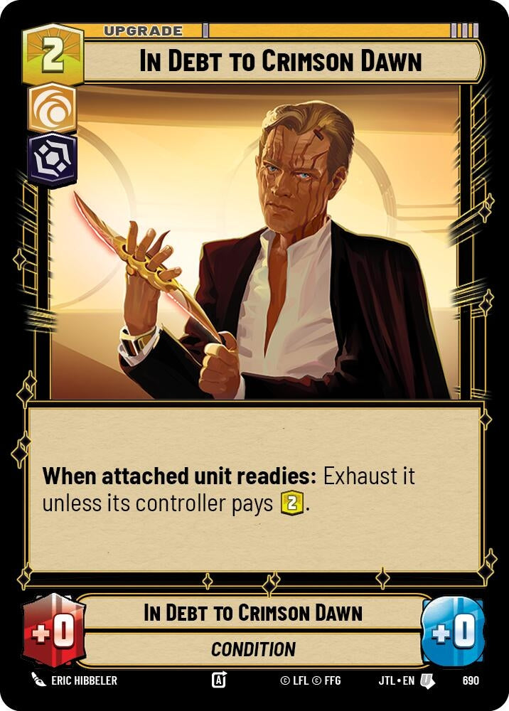 Image for In Debt to Crimson Dawn (Foil) (690) (Jump to Lightspeed) - Star Wars: Unlimited