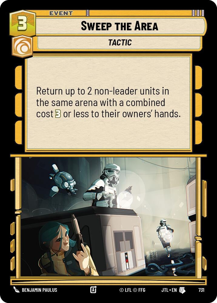 Image for Sweep the Area (Foil) (731) (Jump to Lightspeed) - Star Wars: Unlimited
