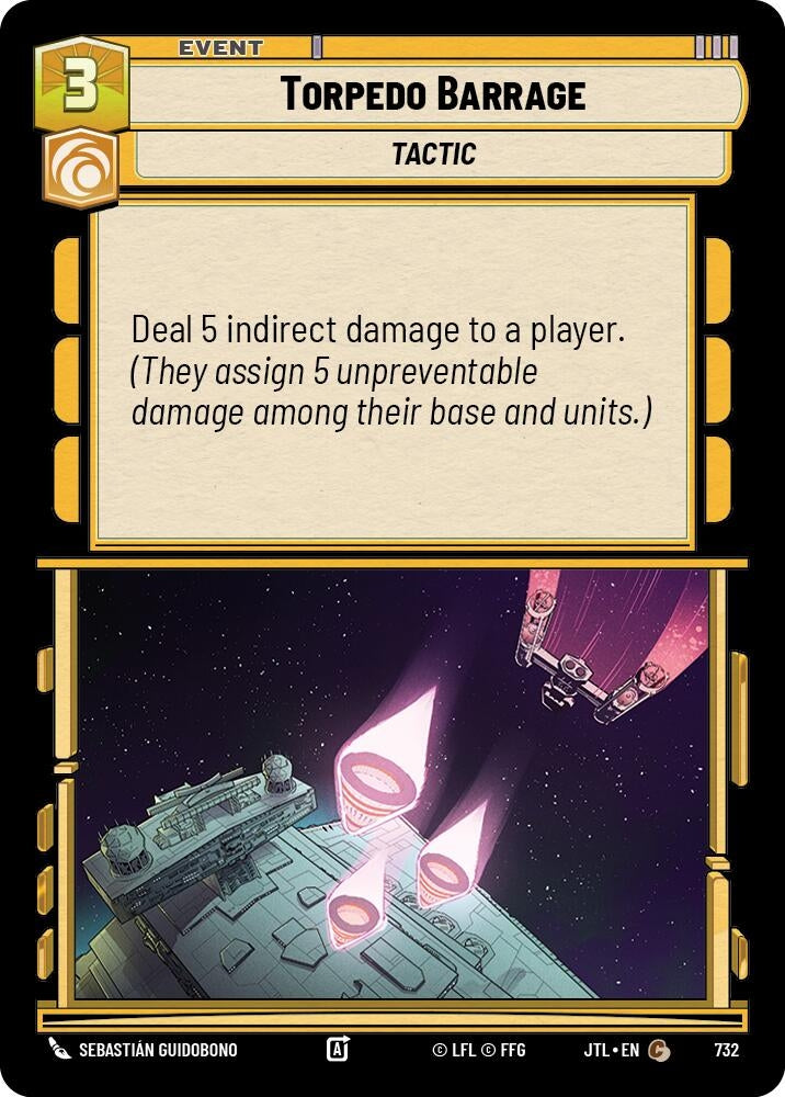 Image for Torpedo Barrage (Foil) (732) (Jump to Lightspeed) - Star Wars: Unlimited