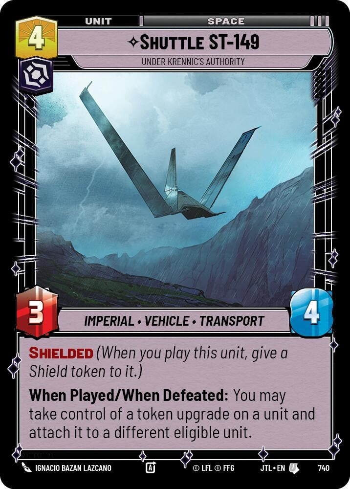 Image for Shuttle ST-149 - Under Krennic's Authority (Foil) (740) (Jump to Lightspeed) - Star Wars: Unlimited
