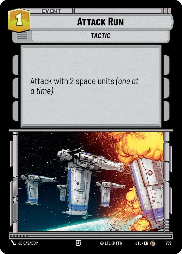 Image for Attack Run (Foil) (759) (Jump to Lightspeed) - Star Wars: Unlimited